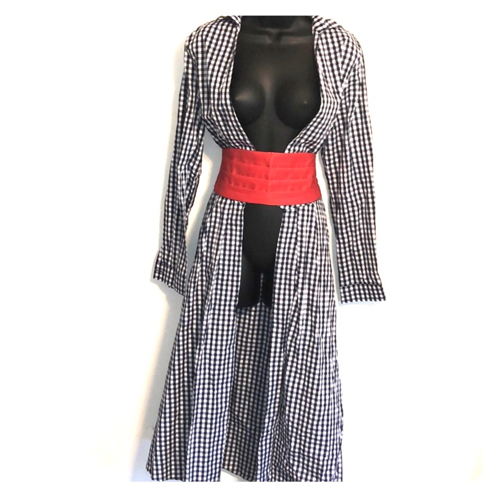 Gingham Duster Asian sizing